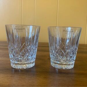 Dunkraven by Godinger 24% Lead Crystal Drink ware 2 glasses Cocktail Party Dine